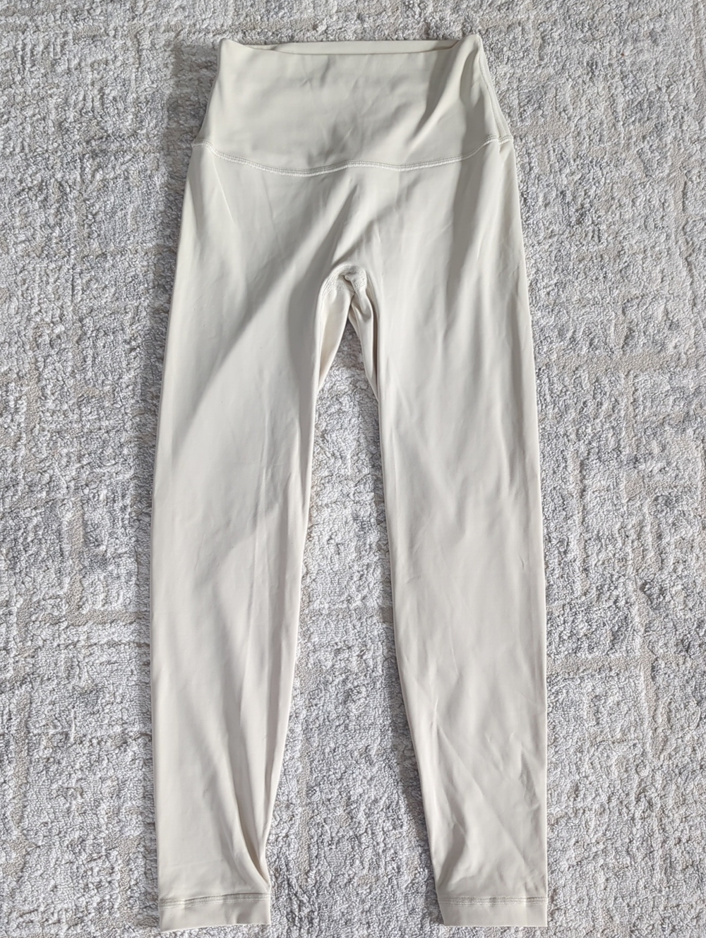 Cream High-Rise Leggings